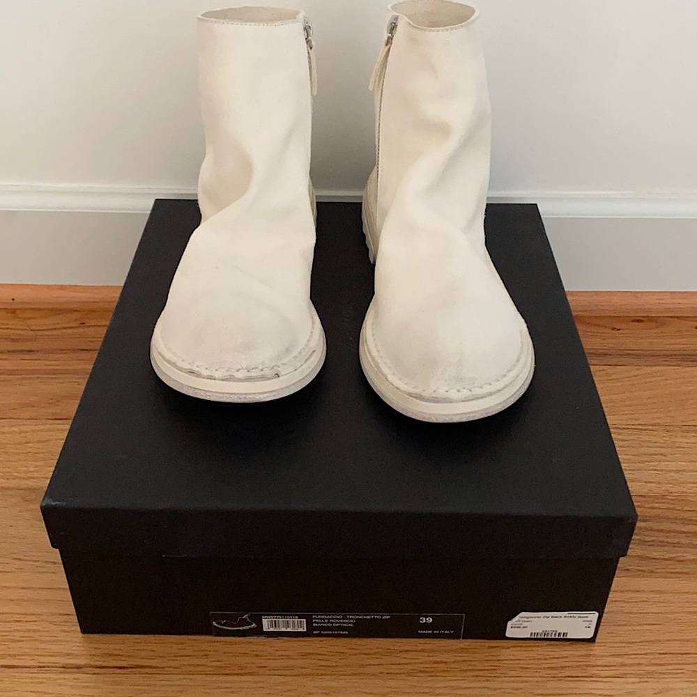 Marsell white ankle boots